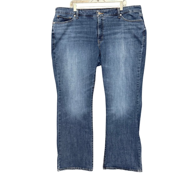 Levi's Denim - Levis 415 Classic Bootcut Jeans Womens 24W Medium Blue Stretch Denim Fits 44x31